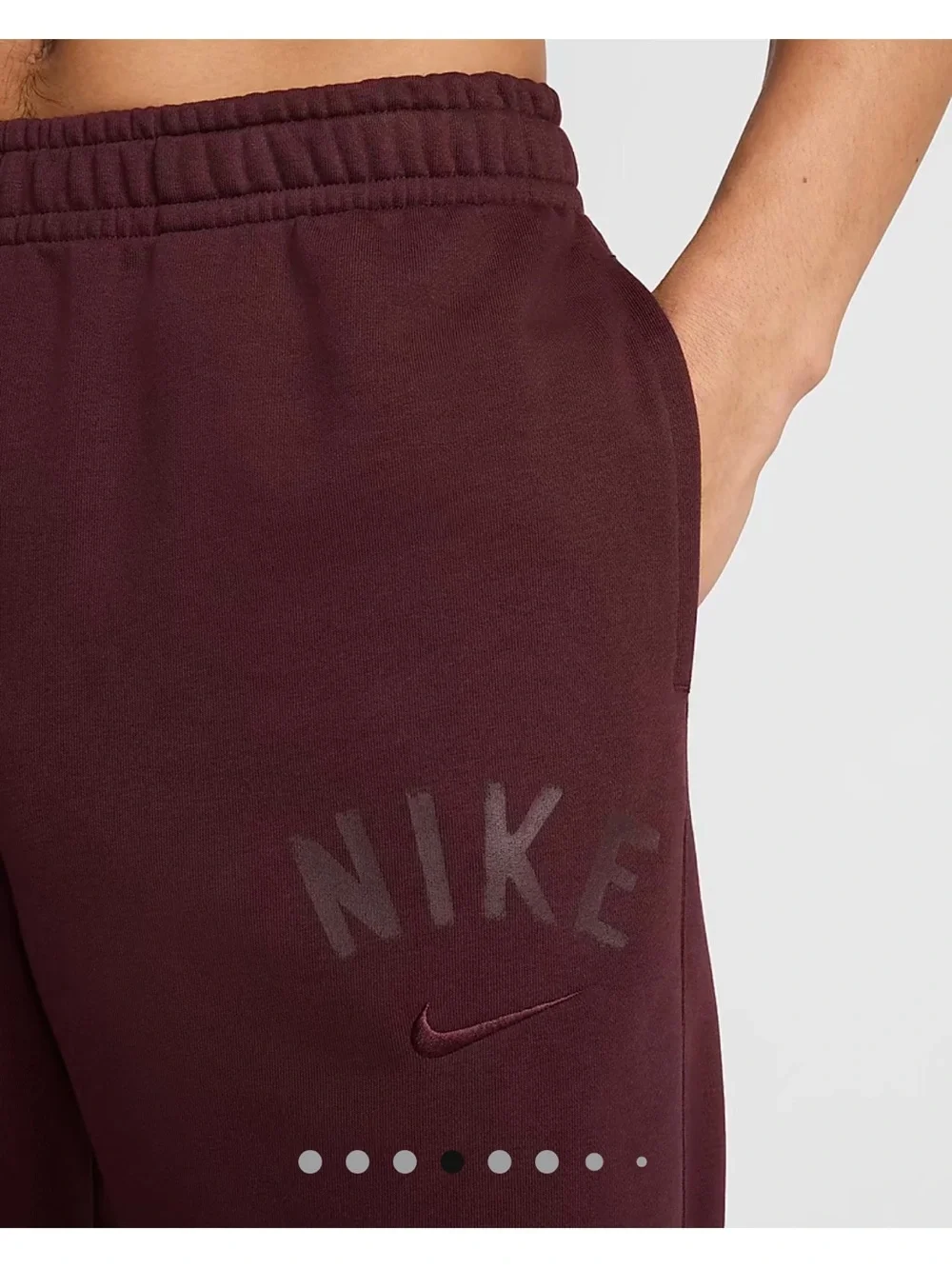 Nike Men's Maroon Joggers with Subtle Nike Logo